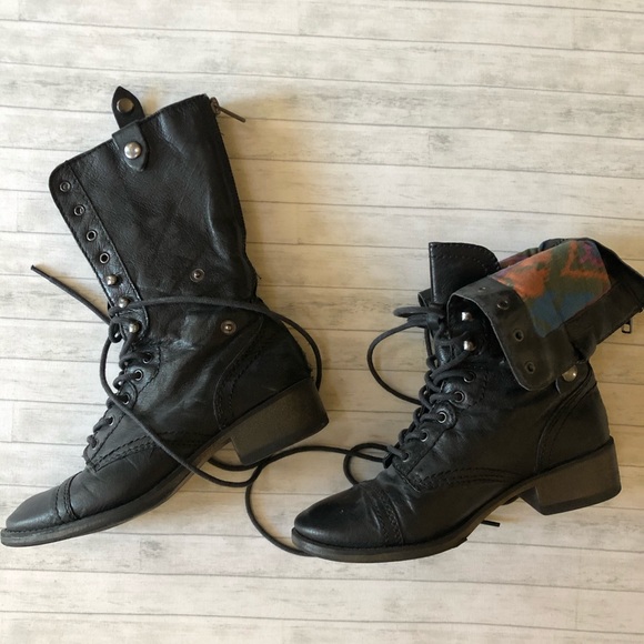Steve Madden Shoes - Steve Madden P. Carey Combat Boots